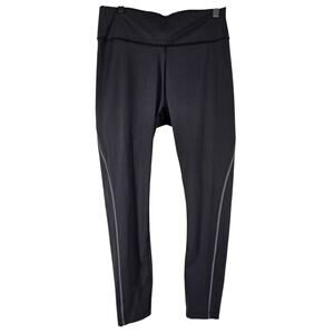 OUTDOOR VOICES WOMEN'S SUPERFORM CONTOUR BLACK LEGGINGS – SIZE LARGE – UPF 50